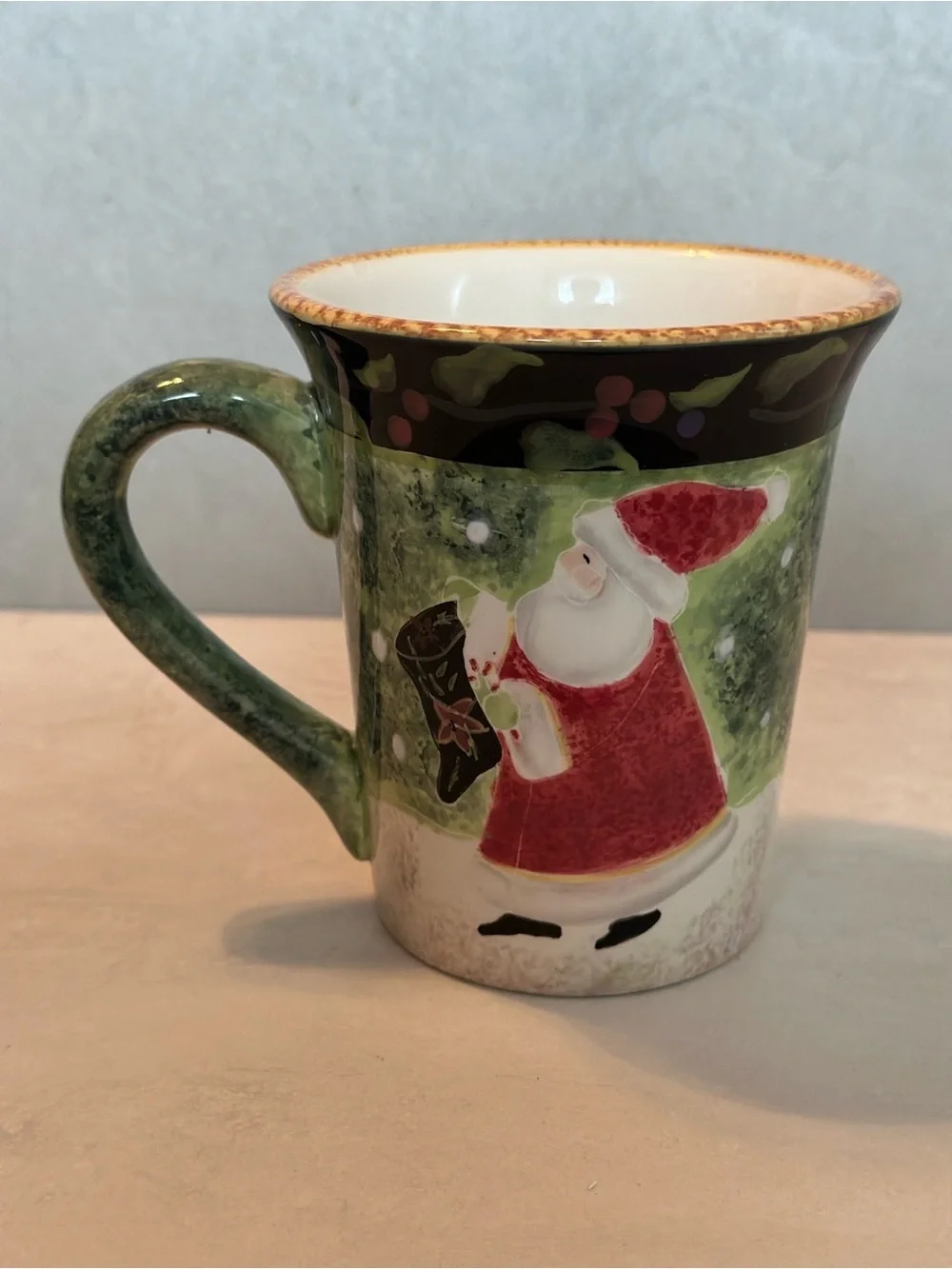 Betty Whiteaker Christmas Santa Coffee Mug - Certified International